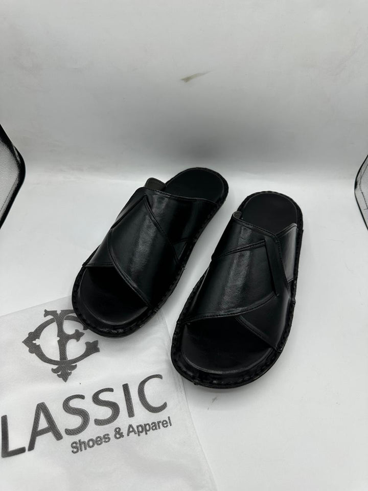 Arabic Skechers soul  Handmade Slippers black ( Soft)&nbsp;