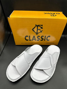 Arabic Skechers soul Handmade Slippers white  ( Soft)