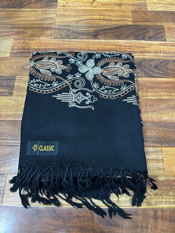 black shahtoosh shawl