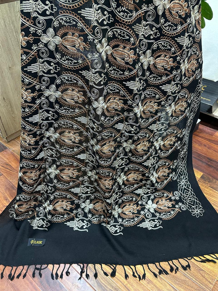 black shahtoosh shawl